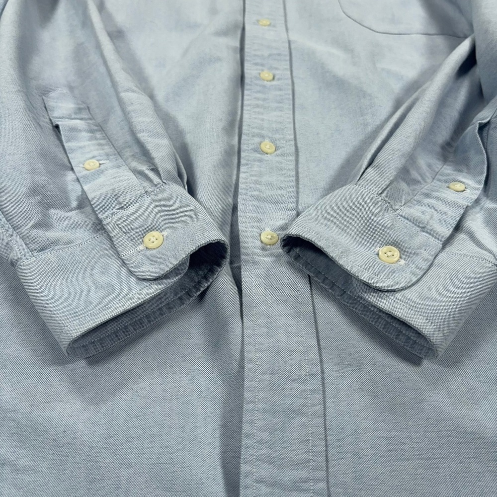 Ralph Lauren Button Down Oxford Shirt Mens XLT Blue Classic Fit Long Sleeve OCBD - Picture 9 of 11